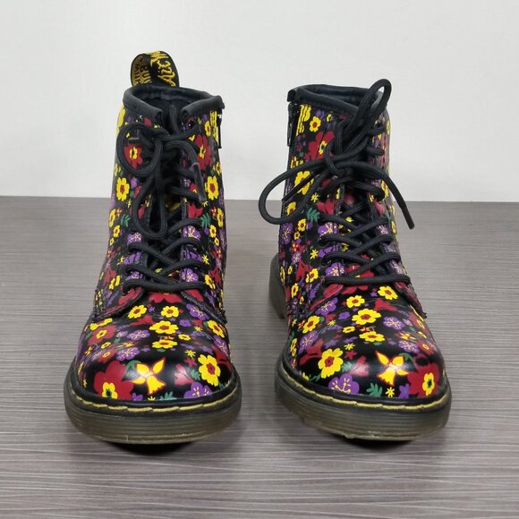 Dr Martens Brookley Vintage Garden Softy Floral Booties, Junior Size 10 US / 27 - Picture 2 of 11